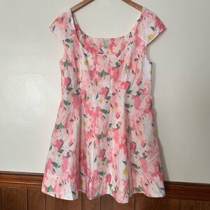 A New Day Corset Mini A-Line Dress Size 16 Coquette Floral Feminine